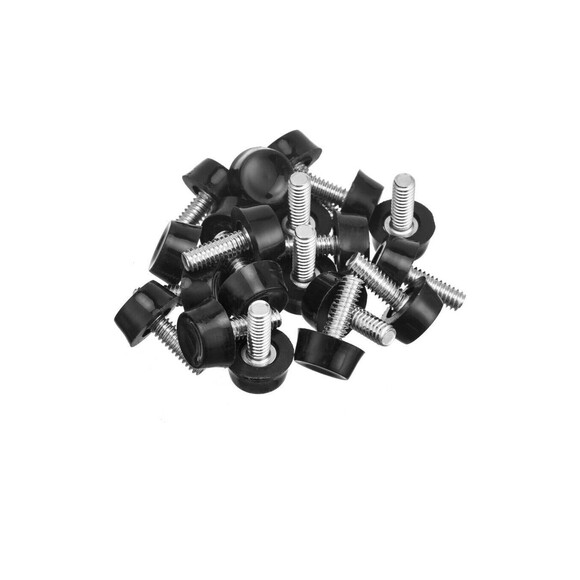 Adjustable Furniture Levelers Screws 1/4"-20 Thread, Black - Picture 1 of 5